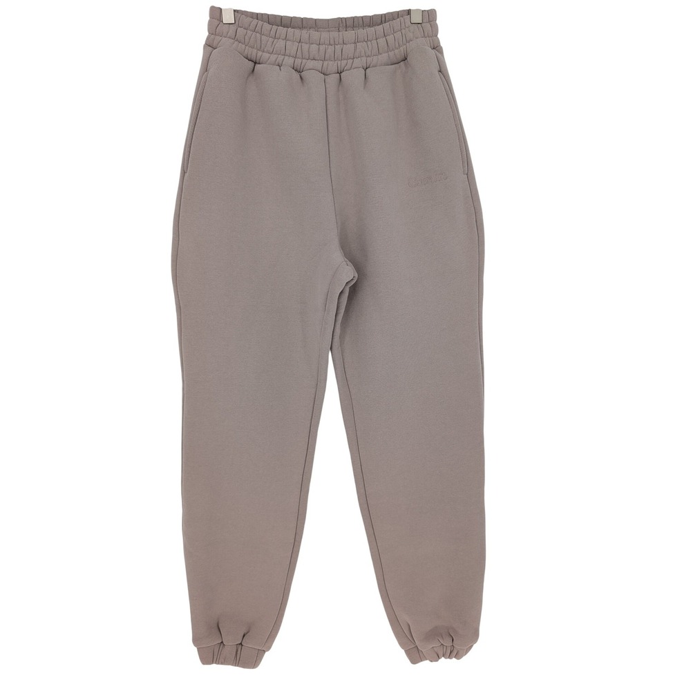 Comfrt Jogger Sweatpants Women S Taupe High Rise Fleece Lined Lounge Athleisure